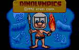Dinolympics title screen for Atari Lynx